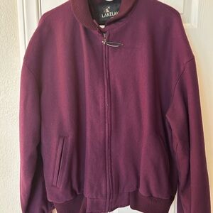 Lakeland Men's Burgundy  Bomber Jacket